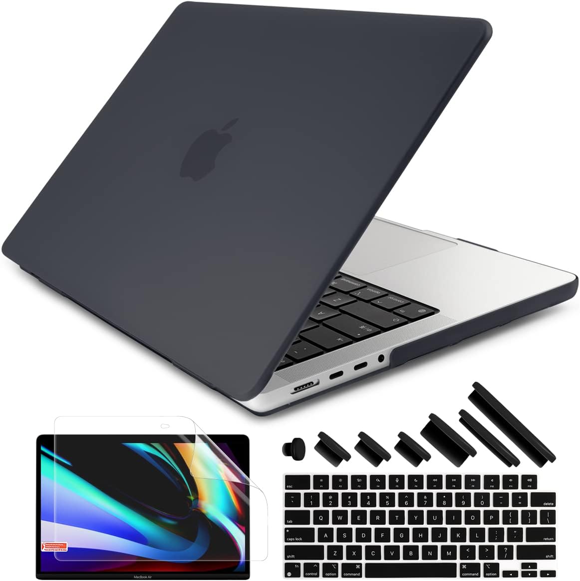 Compatible with MacBook Pro 16 inch Case Matte Black J22529