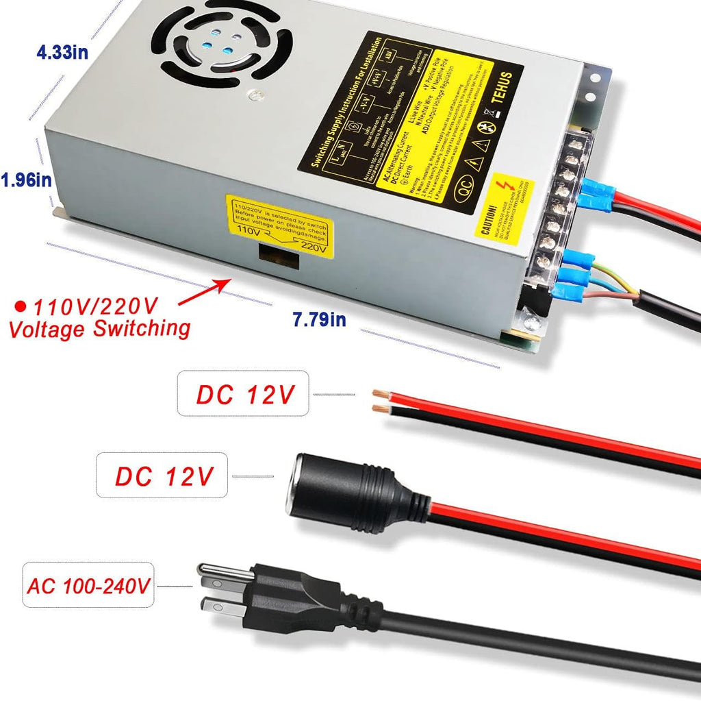 110V/220V to DC 12V 20A 240W Switching Power Supply Z86649