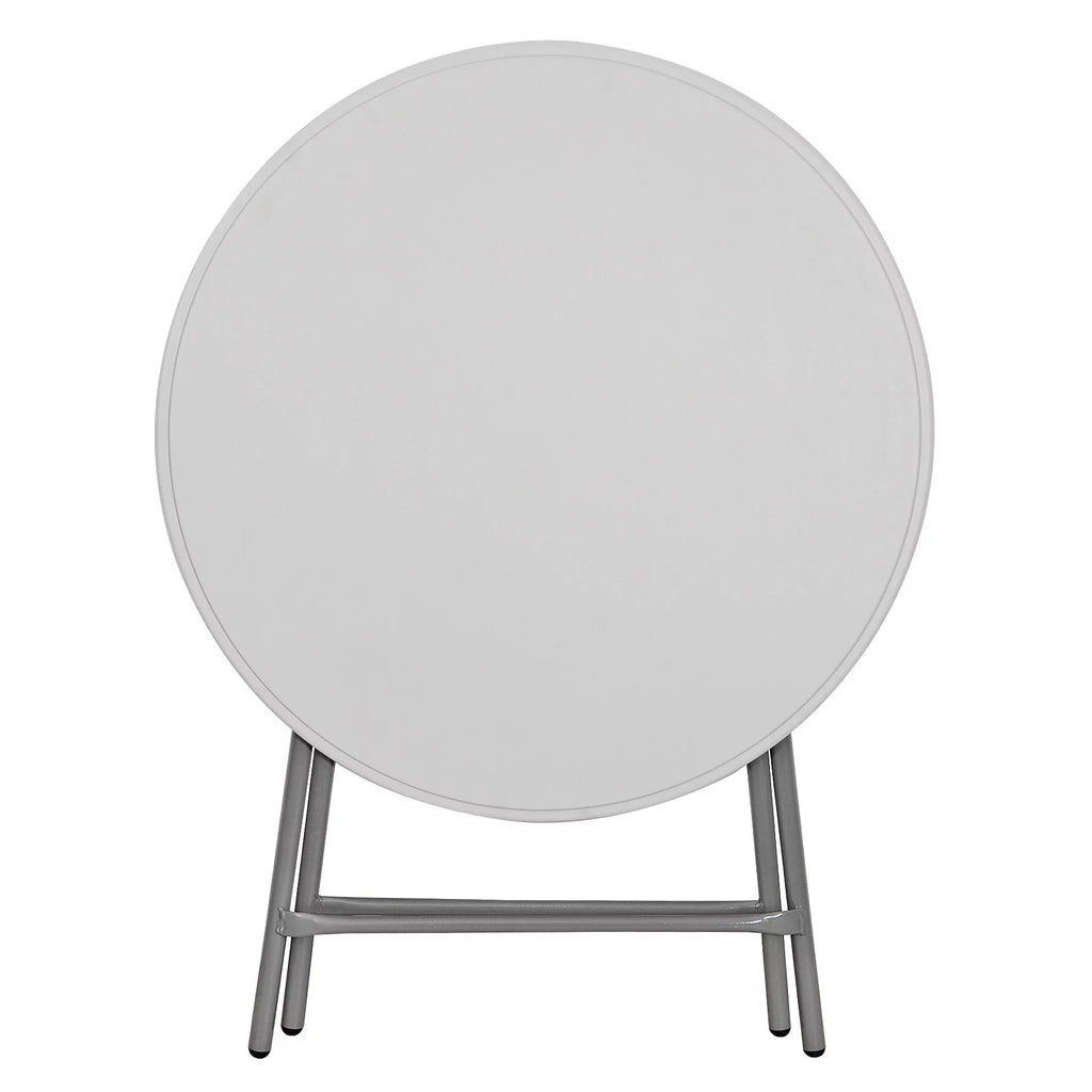 White 32" Round Plastic Dining Table Y633