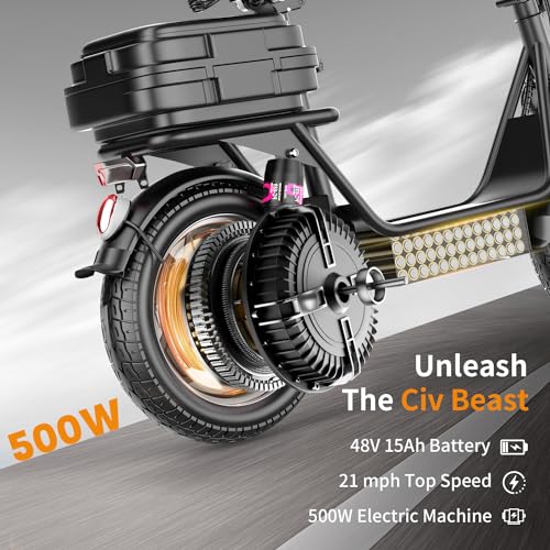 500W Electric Scooter with Seat J4434