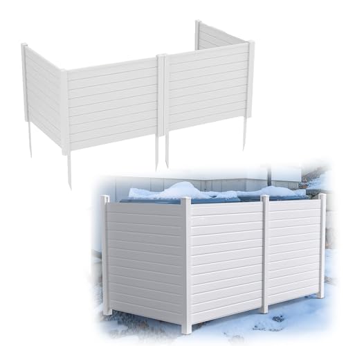 48"W X 48"H Outdoor Freestanding Vinyl Privacy Screen K4732