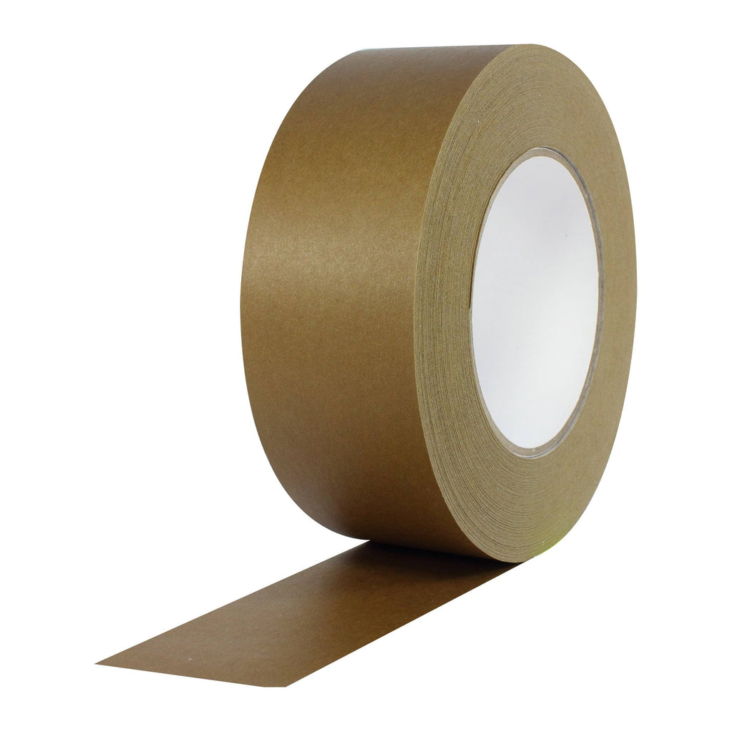 High Tensile Kraft Flatback Carton Sealing Tape, 7 Mils Thick, 55 yds Length A12782
