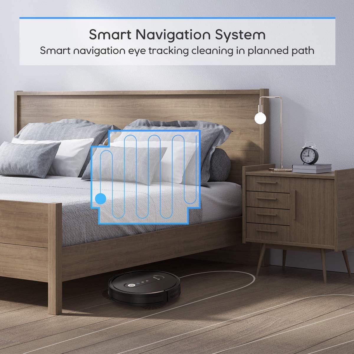 Smart Navigating Robotic Vacuum with 2000Pa Suction U894510