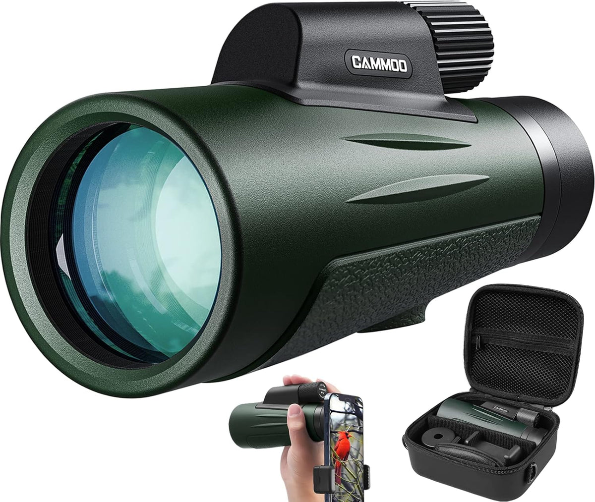 12×50HD Monocular Telescope with Phone Adapter L7384