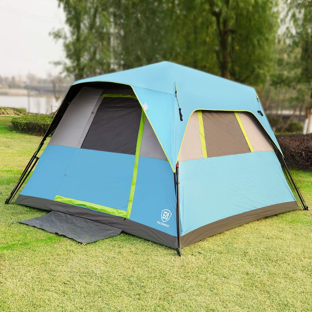 6 Person Water-Resistant Camping Tent with Rainfly I66763