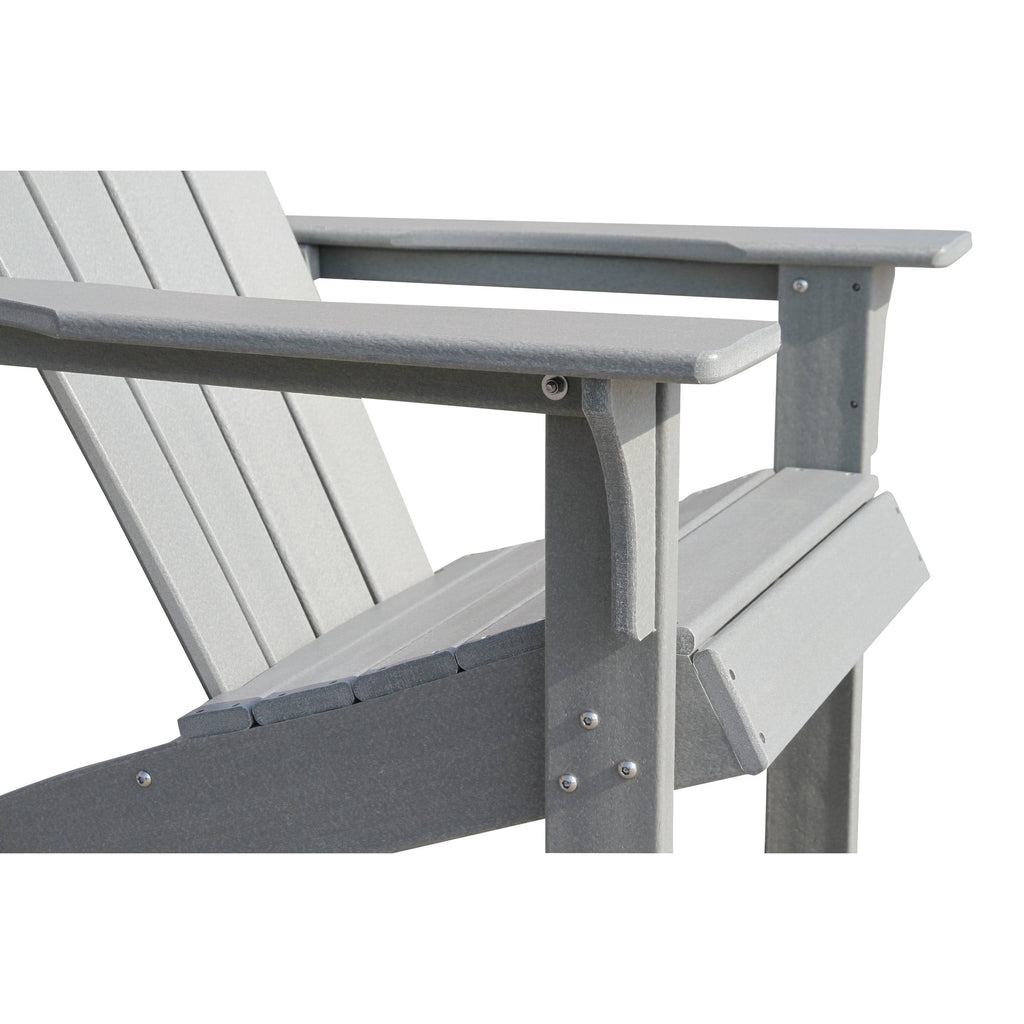 White Plastic Outdoor Adirondack Chair V979