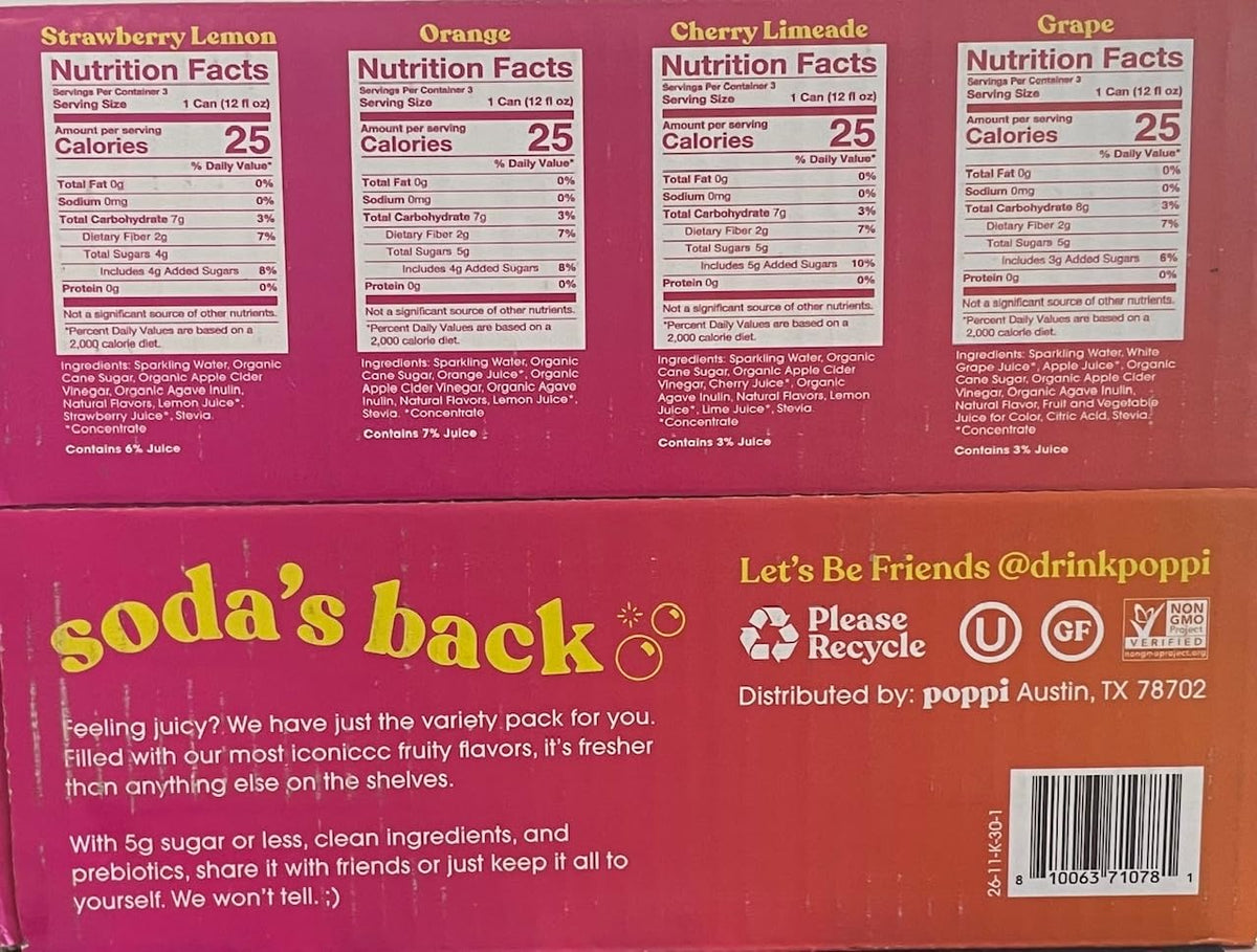 12 FZ Prebiotic Soda 12pk J1910