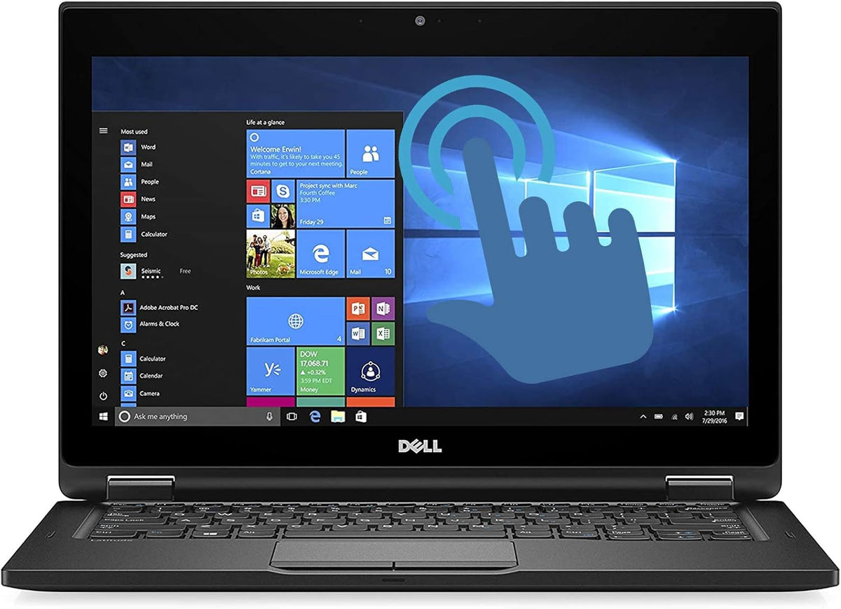12.5" FHD Touch Laptop with Core i5-7300U 2.6GHz, 256GB SSD, Windows 10 Pro I567361