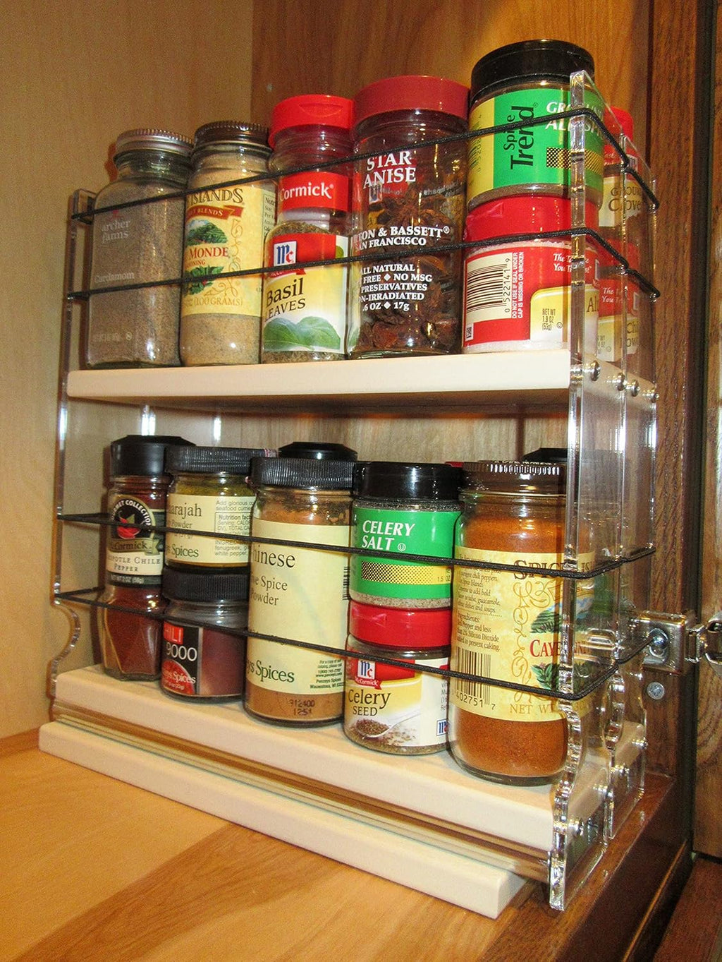 Spice Rack with 2 Drawers K104