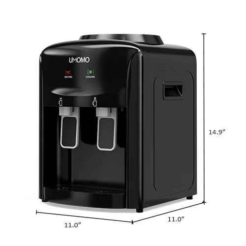 Black Top Loading Water Cooler Dispenser, Hot & Cold Water L9230