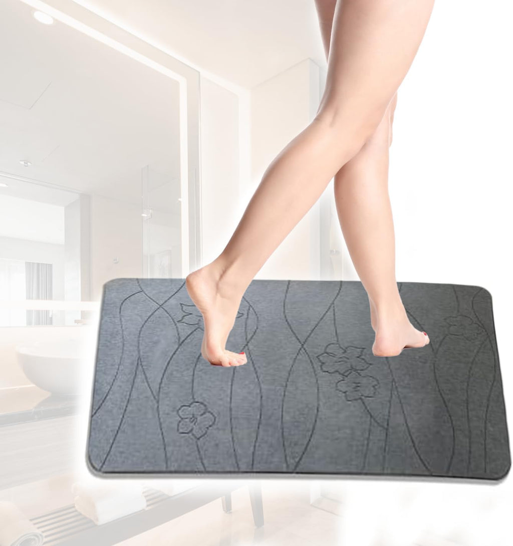 Non-Slip Diatomaceous Earth Stone Bath Mat S901