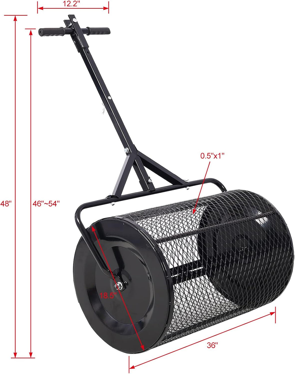 36inch Metal Mesh Compost Spreader P732