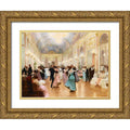 Gold Ornate Wood Framed Art Print W337