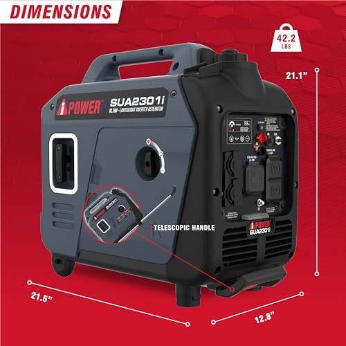 7600W Dual Fuel Portable Inverter Generator with Electric Start F881