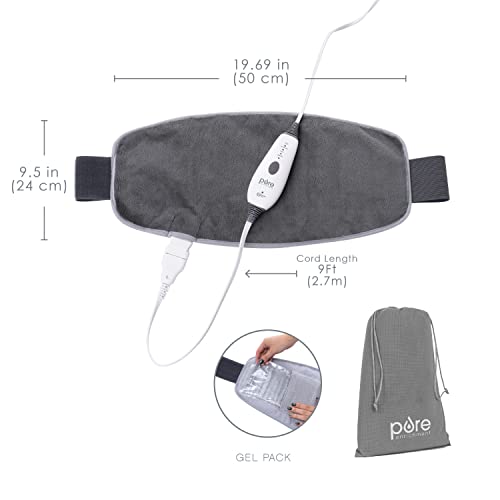 Lumbar & Abdominal Heating Pad with Adjustable Belt H428328