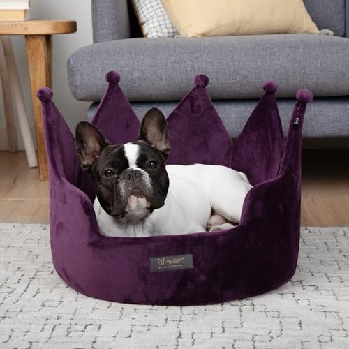 Royal Gray 18" Washable Micro-Plush Round Pet Bed B352