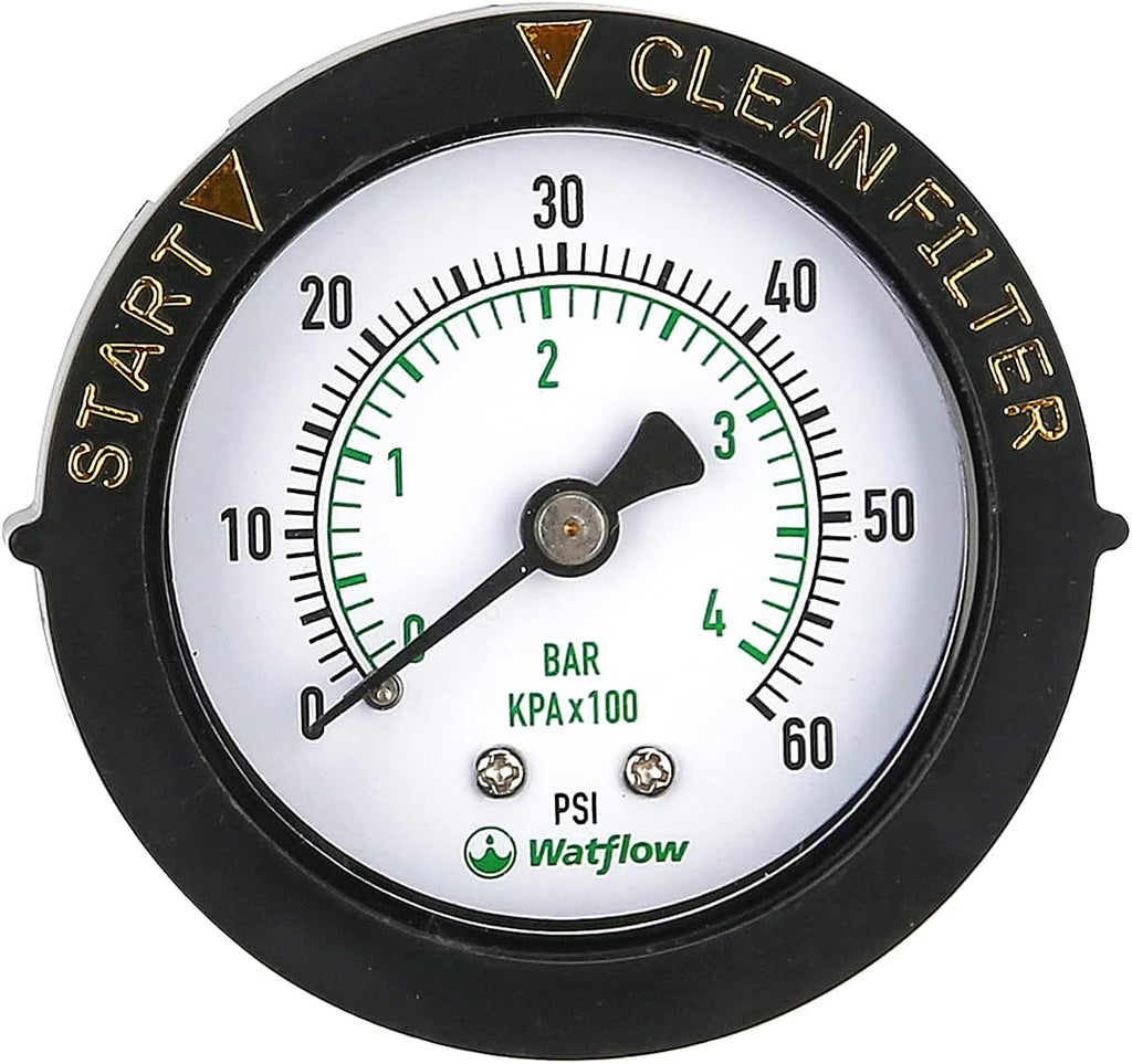 2 Dial Glycerine Filled Pool Filter Pressure Gauge C1675