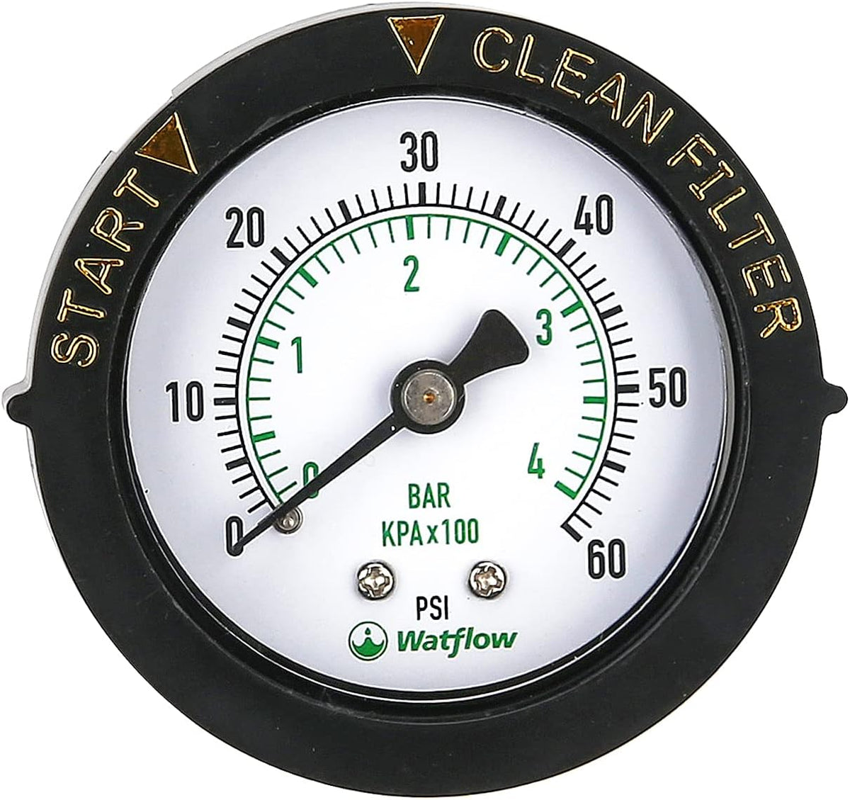 2 Dial Glycerine Filled Pool Filter Pressure Gauge C1675