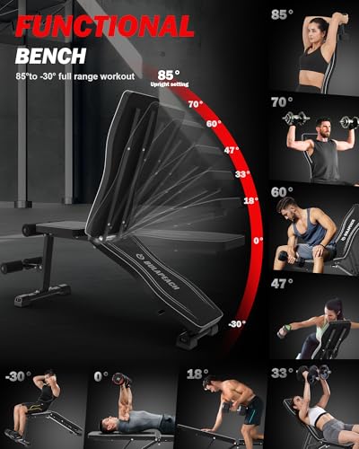 Adjustable Weight Bench 700LBS Weight Capacity R9142