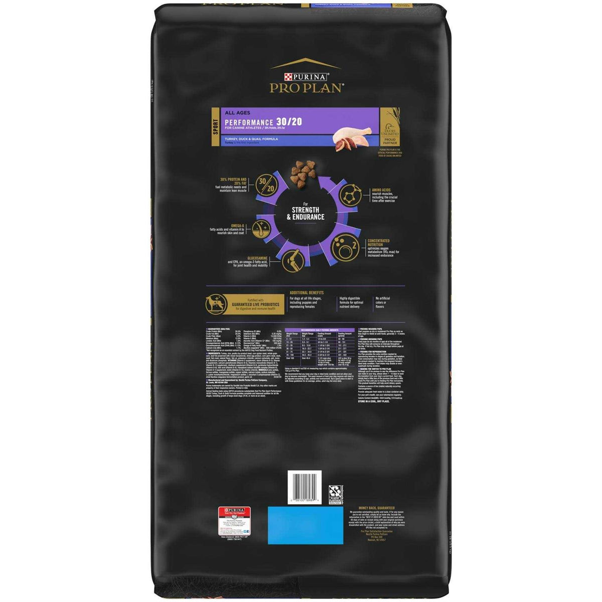30/20 Turkey Duck & Quail Formula Dry Dog Food R835
