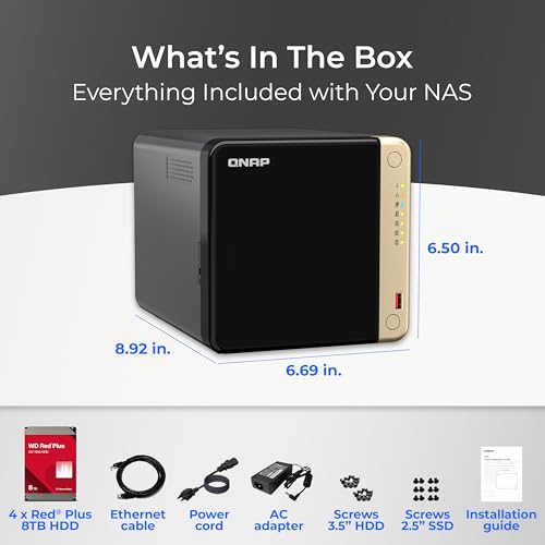 4 Bay Desktop NAS with Intel Celeron Quad-core Processor and Dual 2.5GbE M592614