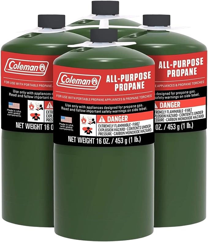 16 oz Propane Fuel Cylinders 8 Pack N196