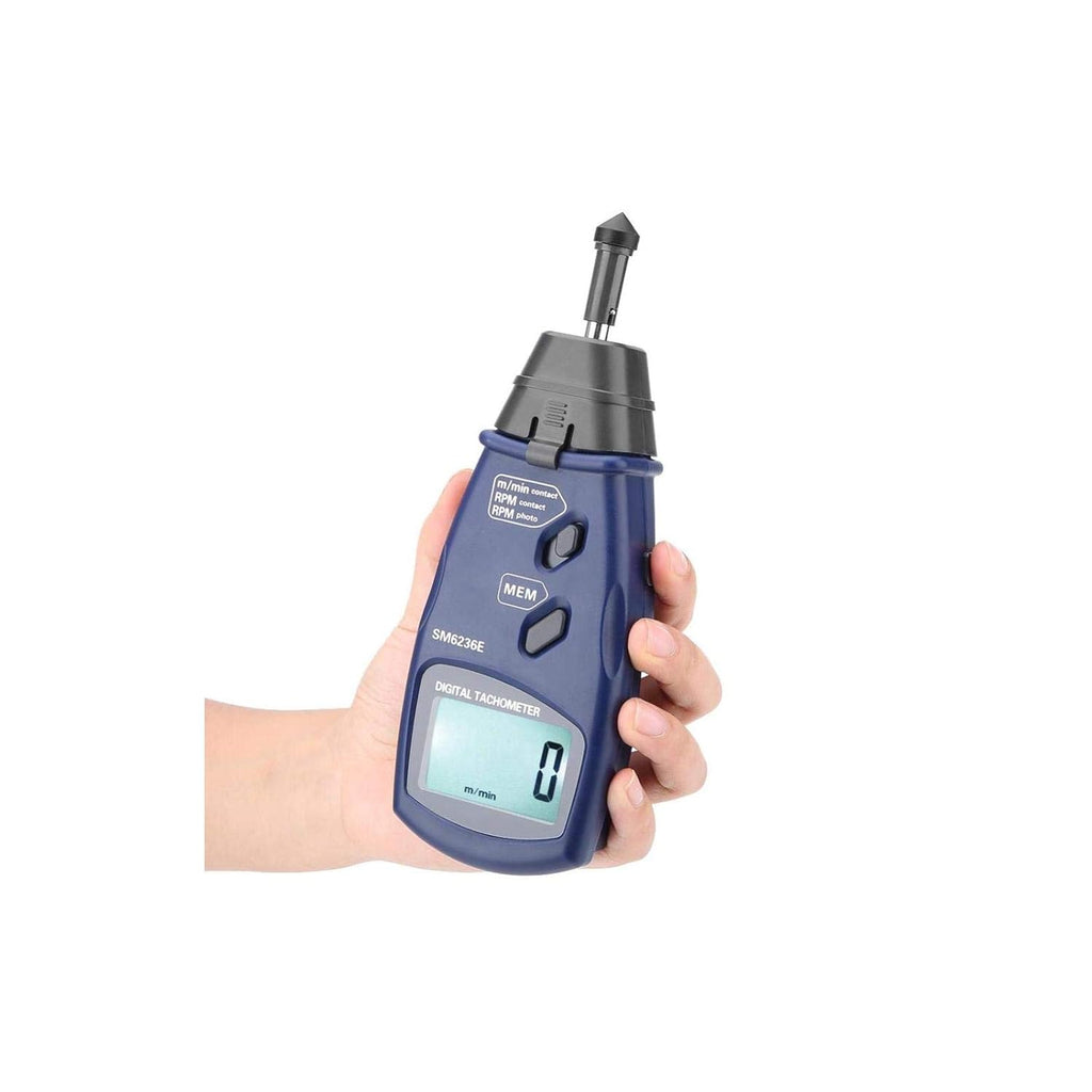 Digital Tachometer LCD Rotation Speed Meter Pack of 2 W3710