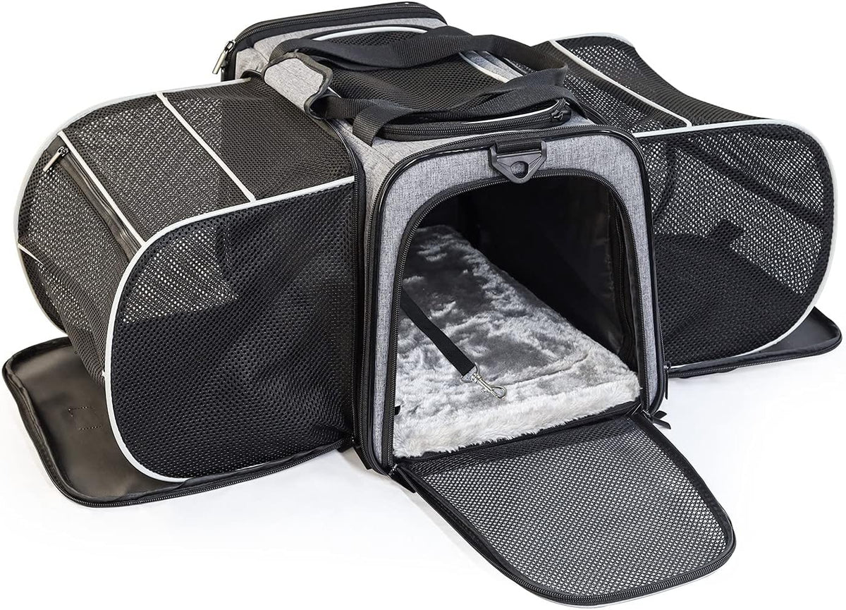 Airline Approved Soft Sided Expandable Collapsible Pet Carrier G74547