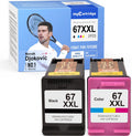 Remanufactured Ink Cartridge Pack of 2 (1 Black, 1 Tri-Color) Q840