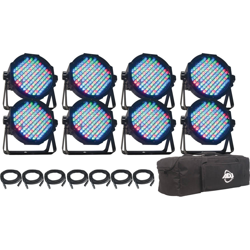 Mega Flat Pak 8 LED Par Light System H492
