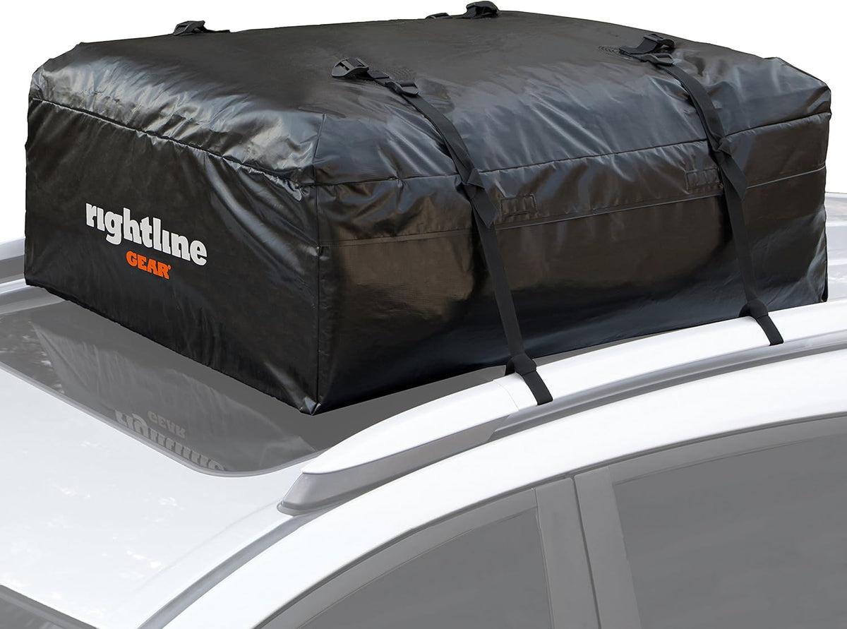 Black 15 cu ft Weatherproof Car Top Carrier Z9019