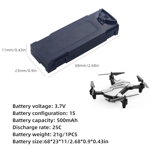 3.7V 500mah Lipo Battery U777741