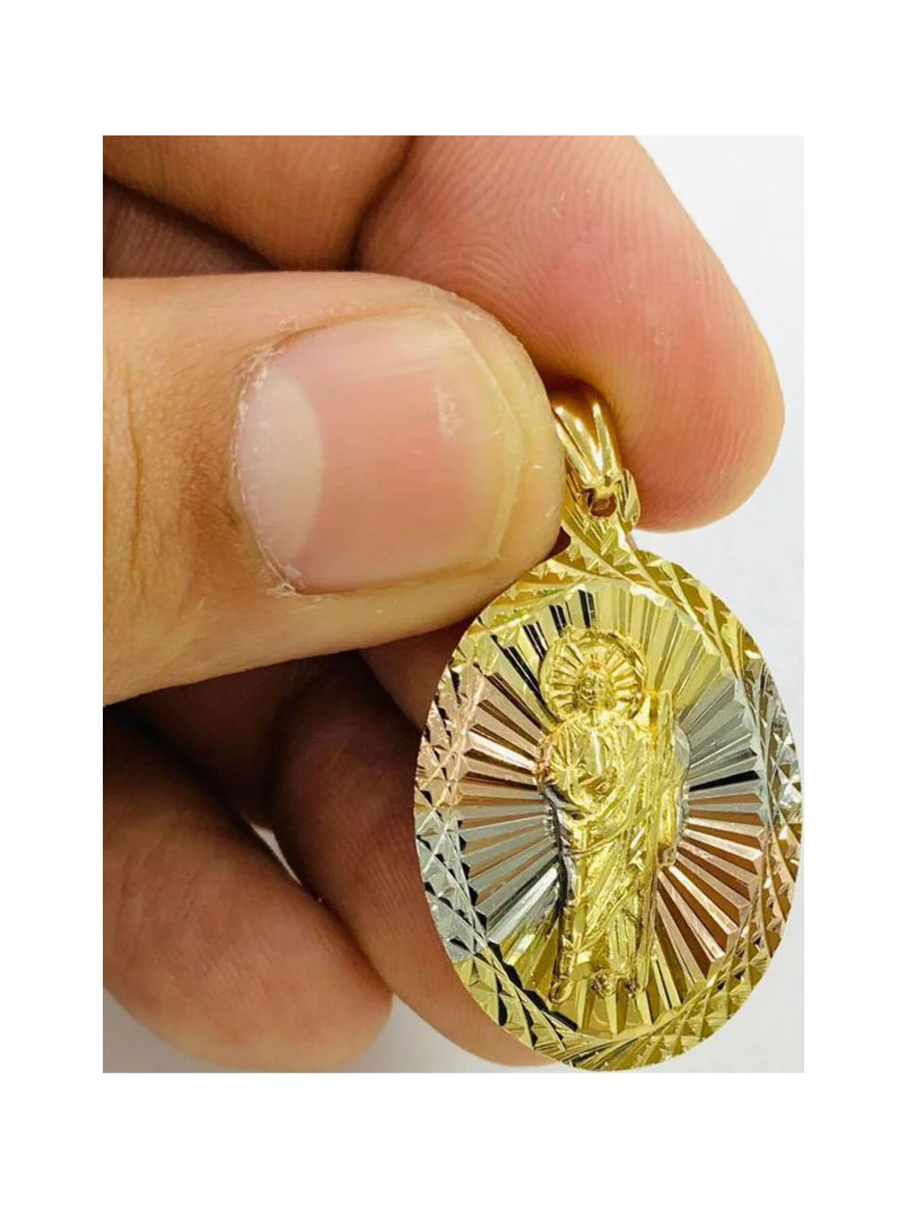 20" Gold Filled Saint Jude Pendant Necklace Z862392