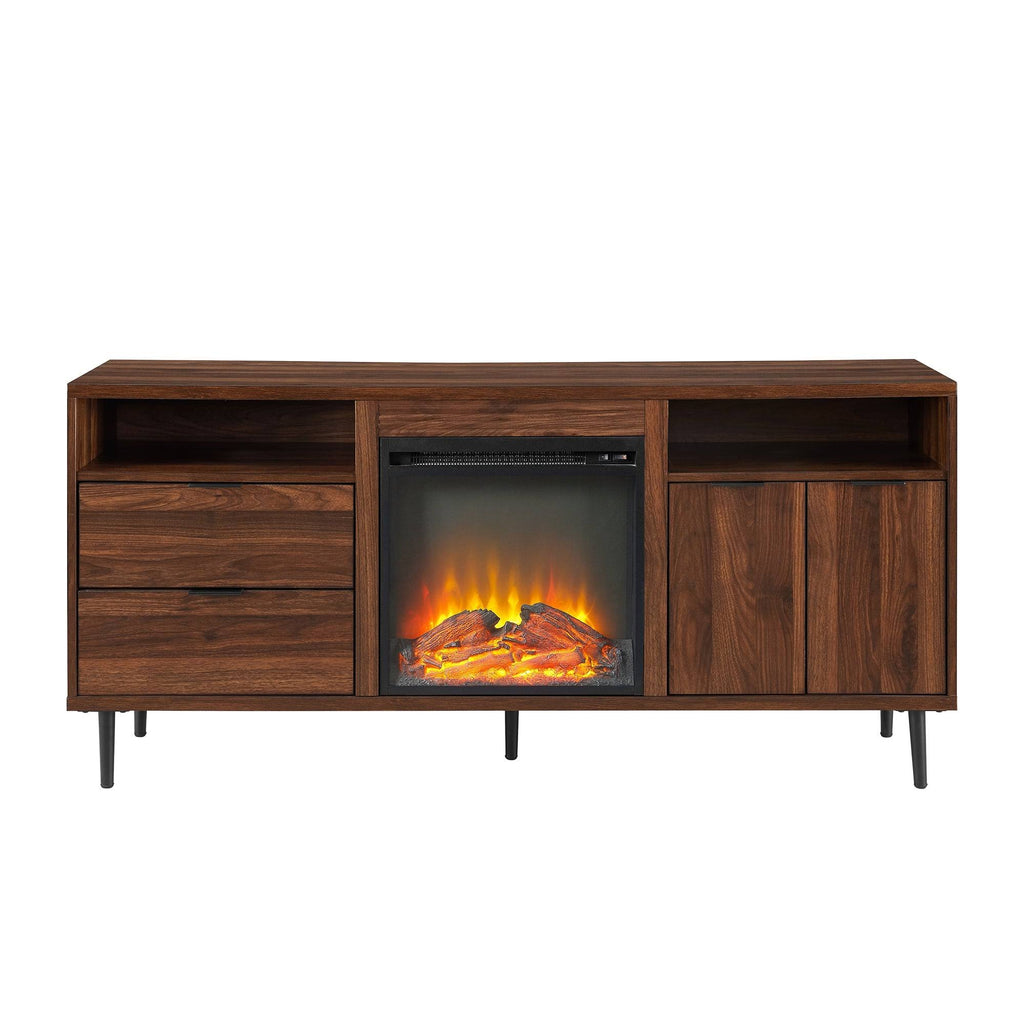 Slate Grey Fireplace TV Console V63400