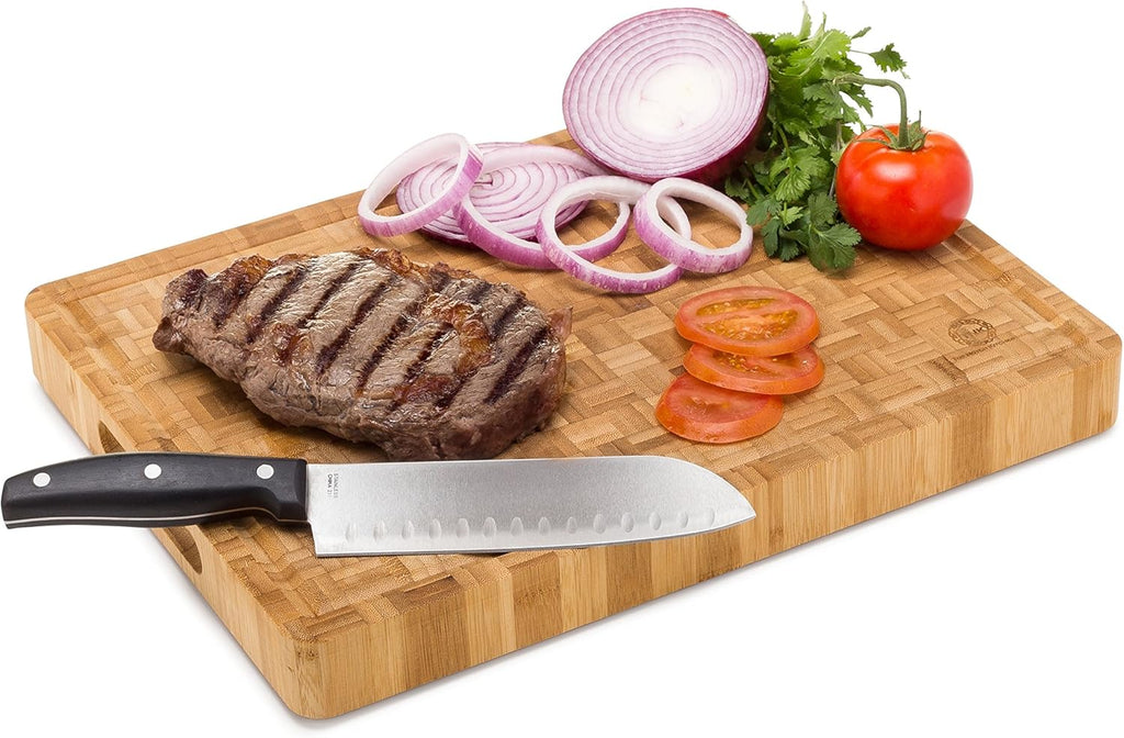 End Grain Bamboo Cutting Board, Extra Large, Pack of 2 A66831