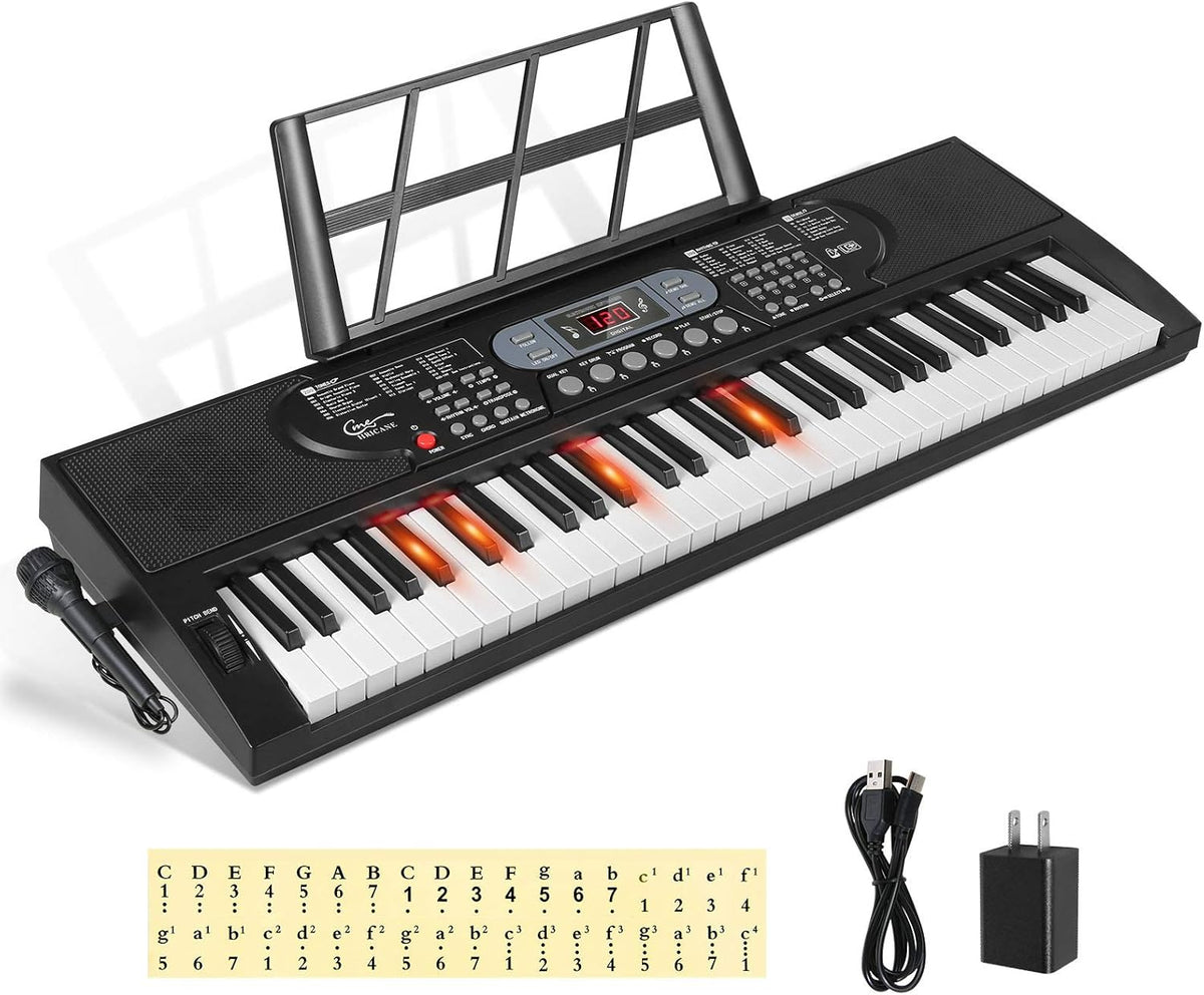 61 Key Electronic Keyboard with Lighted Keys F7013