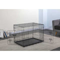 2-Door Metal Dog Crate with Divider V7626