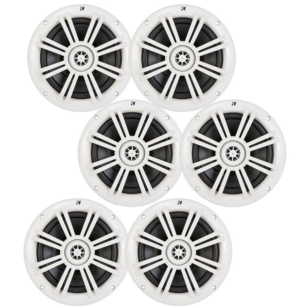 White 6.5" 4 Ohm Coaxial Marine Speaker S706495
