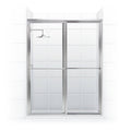 Framed Sliding Shower Door with Towel Bar in Clear Glass I412598