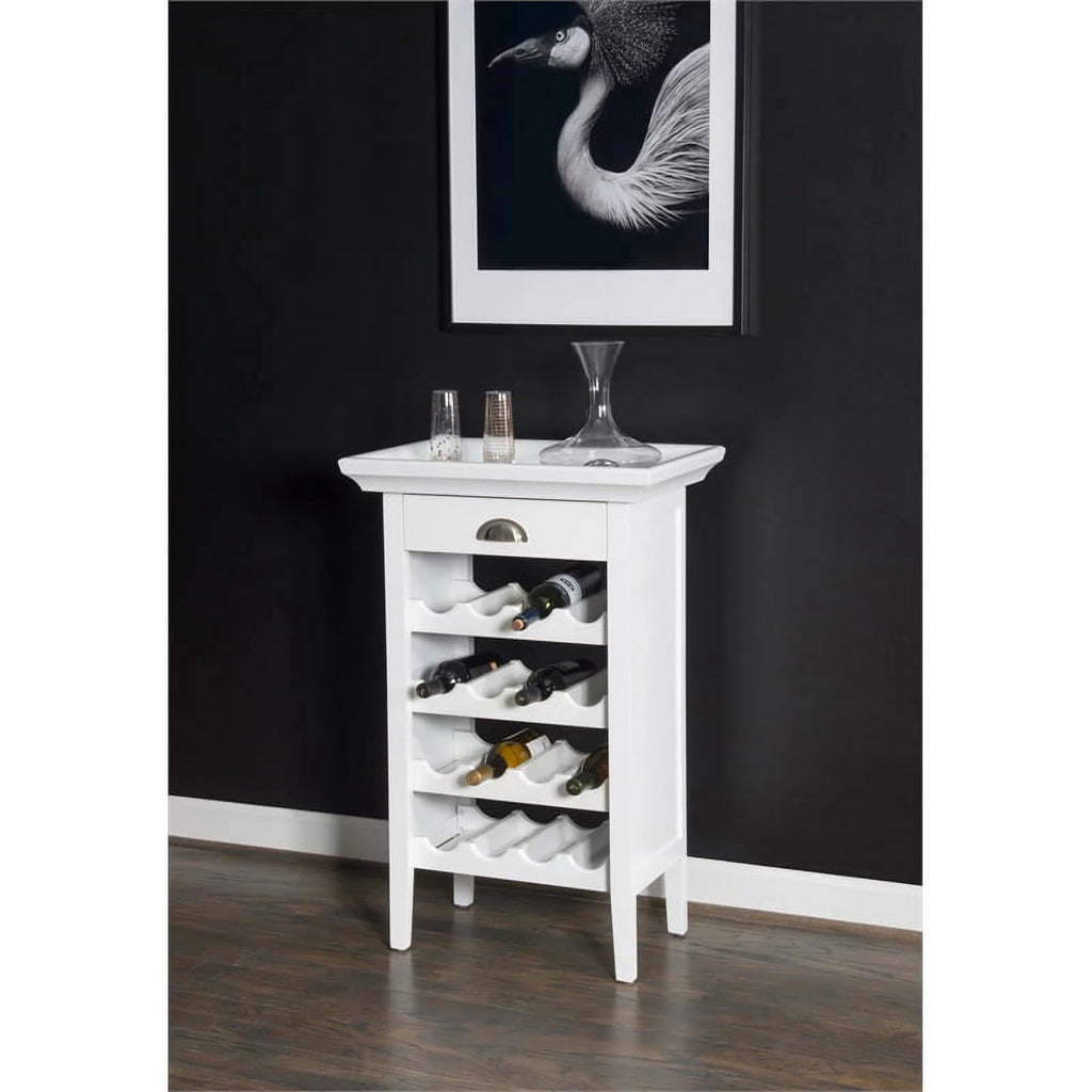 White Wood Wine Cabinet L89748