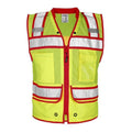 Lime & Red Surveyors Vest M777362