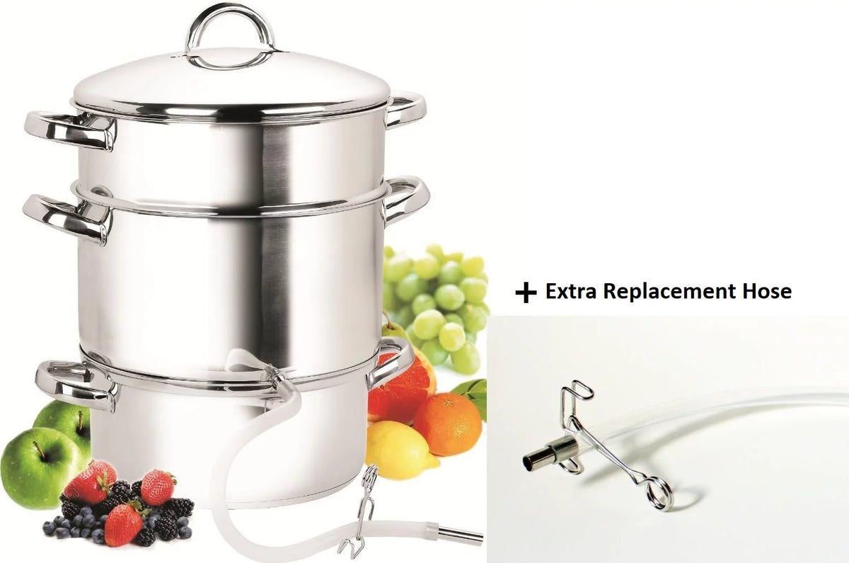 11-Quart Stainless Steel Canning Steamer Pot with Strainer and Lid V88901