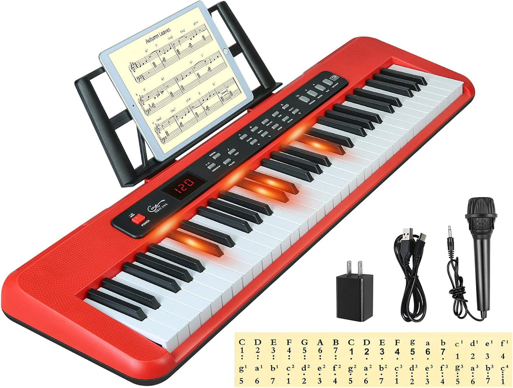 61 Key Electronic Keyboard with Lighted Keys F7013