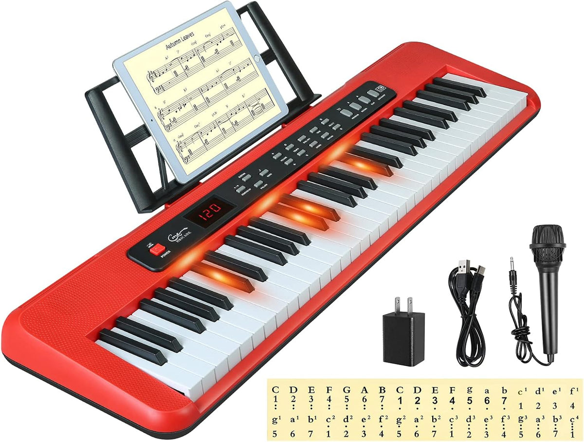 61 Key Electronic Keyboard with Lighted Keys F7013