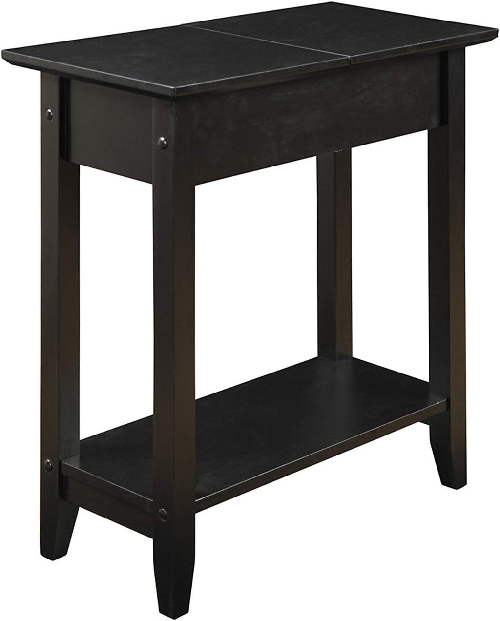 Black Flip Top End Table P5479