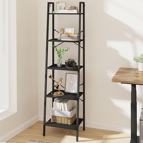 5-Tier Greige Ladder Shelf C822
