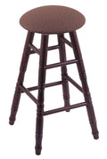 Dark Cherry Oak Extra Tall Bar Stool with Willow Seat O867