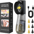 Ear Wax Removal Ear Irrigation Flushing System with 4 Pressure Settings, 6 Nozzels, Black D56087