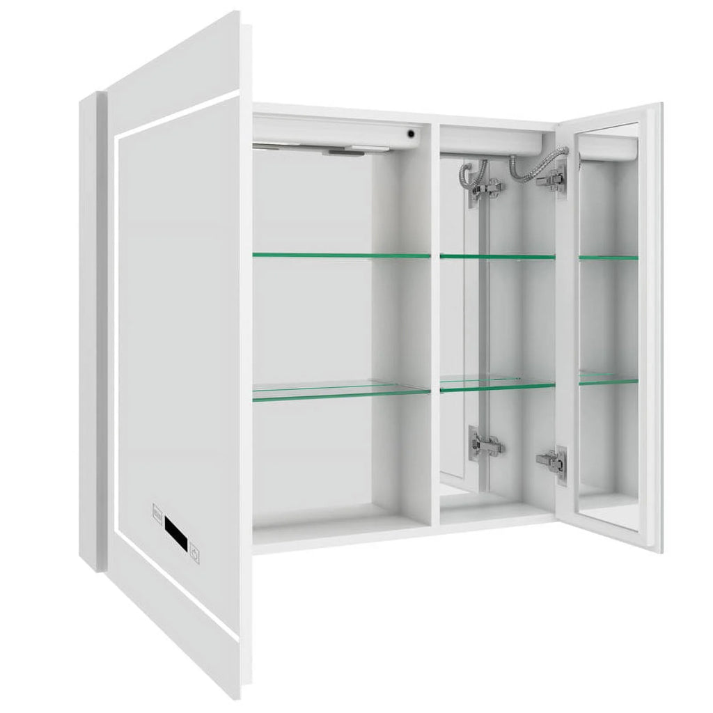 White LED Bathroom Mirror Cabinet K1487