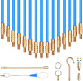 Blue Fiberglass Fish Tape with Hook And Hole In Transparent Tube G13117